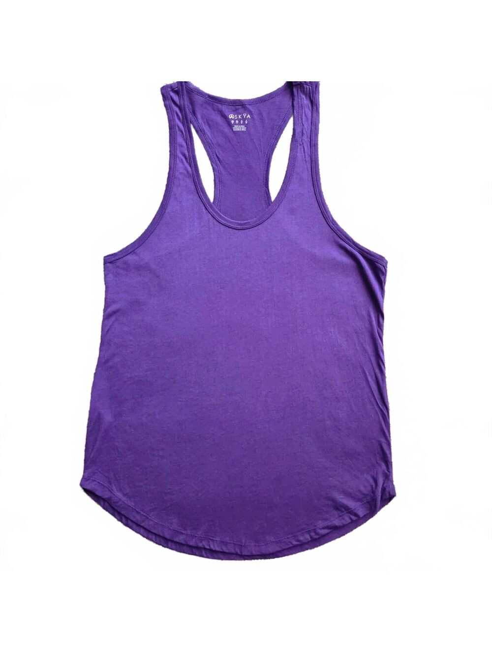 Askya Purple Racerback Tank Top Size Small